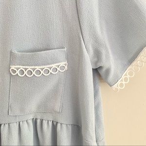 Brand new boutique dress size small baby blue